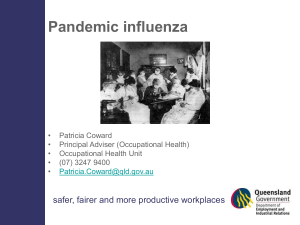 Pandemic influenza - Tertiary Education Facilities Management