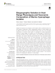 Biogeographic Variation in Host Range Phenotypes and