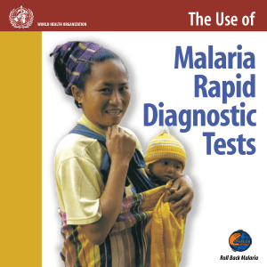The use of Malaria Rapid Diagnostic Tests - WPRO IRIS