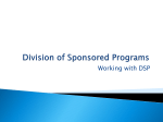 Division of Sponsored Progrms - University of Iowa College of Public