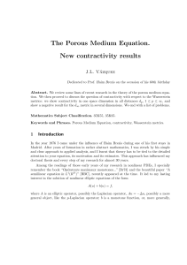 The Porous Medium Equation. New contractivity results