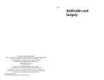Antibodies and surgery