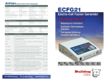 Brochure - ECFG21 Electro-Cell Fusion Generator
