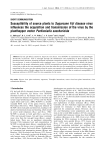 Susceptibility of source plants to Sugarcane Fiji disease virus