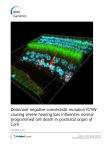 Dominant negative connexin26 mutation R75W causing severe