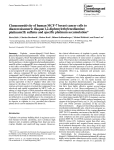 Chemosensitivity of human MCF-7 breast cancer cells to