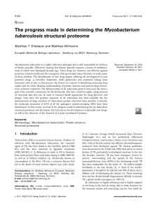 The progress made in determining the Mycobacterium tuberculosis
