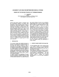 an energy flow analysis between mechanical systems based on the