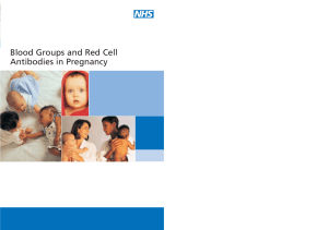 Blood Groups and Red Cell Antibodies in Pregnancy