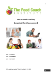 Simulated Work 2 - Food Coach Institute