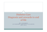 Palliative care and diabetes