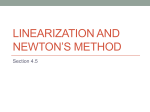 Linearization and Newton*s Method