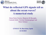 What do reflected GPS signals tell us about the ocean waves?