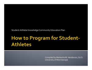 How to Program For Student Athletes 08 16 16.pptx