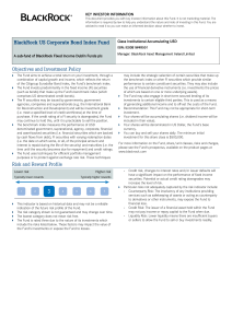 BlackRock US Corporate Bond Index Fund