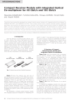 Compact Receiver Module with Integrated Optical De