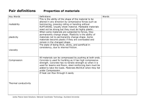 Pair definitions Properties of materials