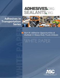 Adhesive Opportunity and Outlook in Heavy Duty Trucks and Buses