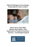 Ethical Challenges in Gerontology - California State University, Long