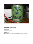 Chemical Name: Clover Compound Manufacturer: Fel