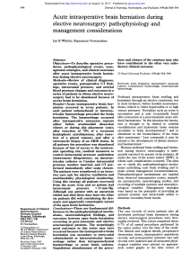 Acute intraoperative brain herniation during elective