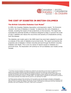 the cost of diabetes in british columbia
