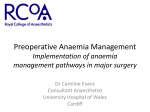 Preoperative Anaemia Management