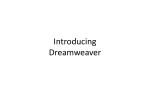 Introducing Dreamweaver