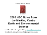 2005 HSC Notes from the Marking Centre Earth and