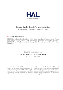 Linear Angle Based Parameterization - HAL
