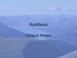 Synthesis - Do plumes exist?