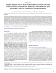 Single Exposure of Human Oral Mucosa Fibroblasts to