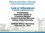 NASFAA`s Credential Training - Cost of Attendance