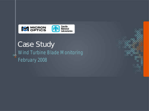 Micron Optics Case Study Wind Turbine Blade Monitoring