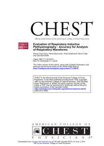 of Respiratory Waveforms Plethysmography : Accuracy