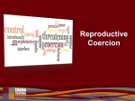 Reproductive Coercion - Idaho Perinatal Project