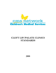 2008 Standards-Cleft Palate ClinicsFinal0308