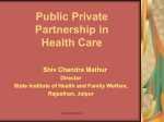 Public Private Partnership in Health Care