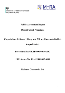 capecitabine - Medicines and Healthcare products Regulatory Agency