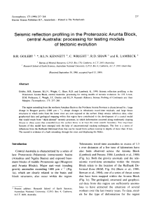 Seismic reflection profiling in the Proterozoic Arunta Block, central