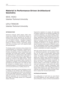 Material in Performance-Driven Architectural Geometry