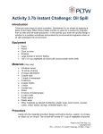 A 3.7b Instant Challenge: Oil Spill