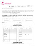 Payroll Deduction and Authorization Form