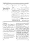 Treatment of anorexia nervosa in a specialty care continuum