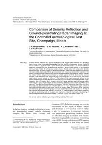 Comparison of Seismic Reflection and Ground