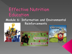 Effective Nutrition Education