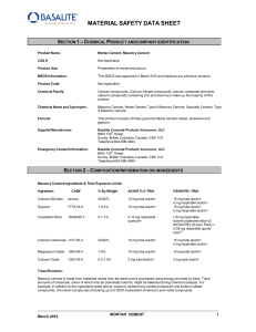 material safety data sheet