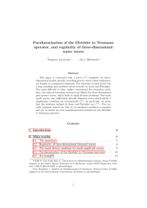 Paralinearization of the Dirichlet to Neumann