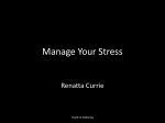 Manage your stress - Presentation