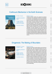 Continuum Mechanics in the Earth Sciences Orogenesis